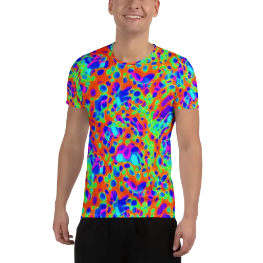 Luminous Membrane on a Men's Athletic T-Shirt