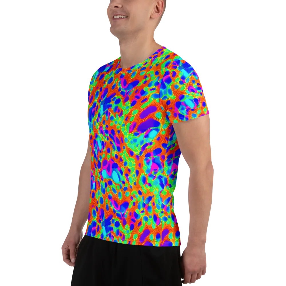 Luminous Membrane on Men's Athletic T-Shirt — Left