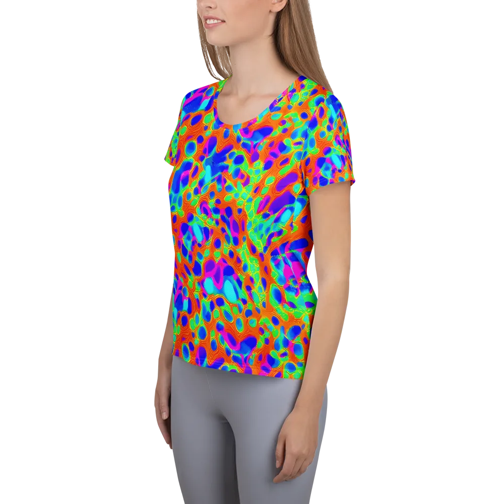 Luminous Membrane on Women's Athletic T-Shirt — Left