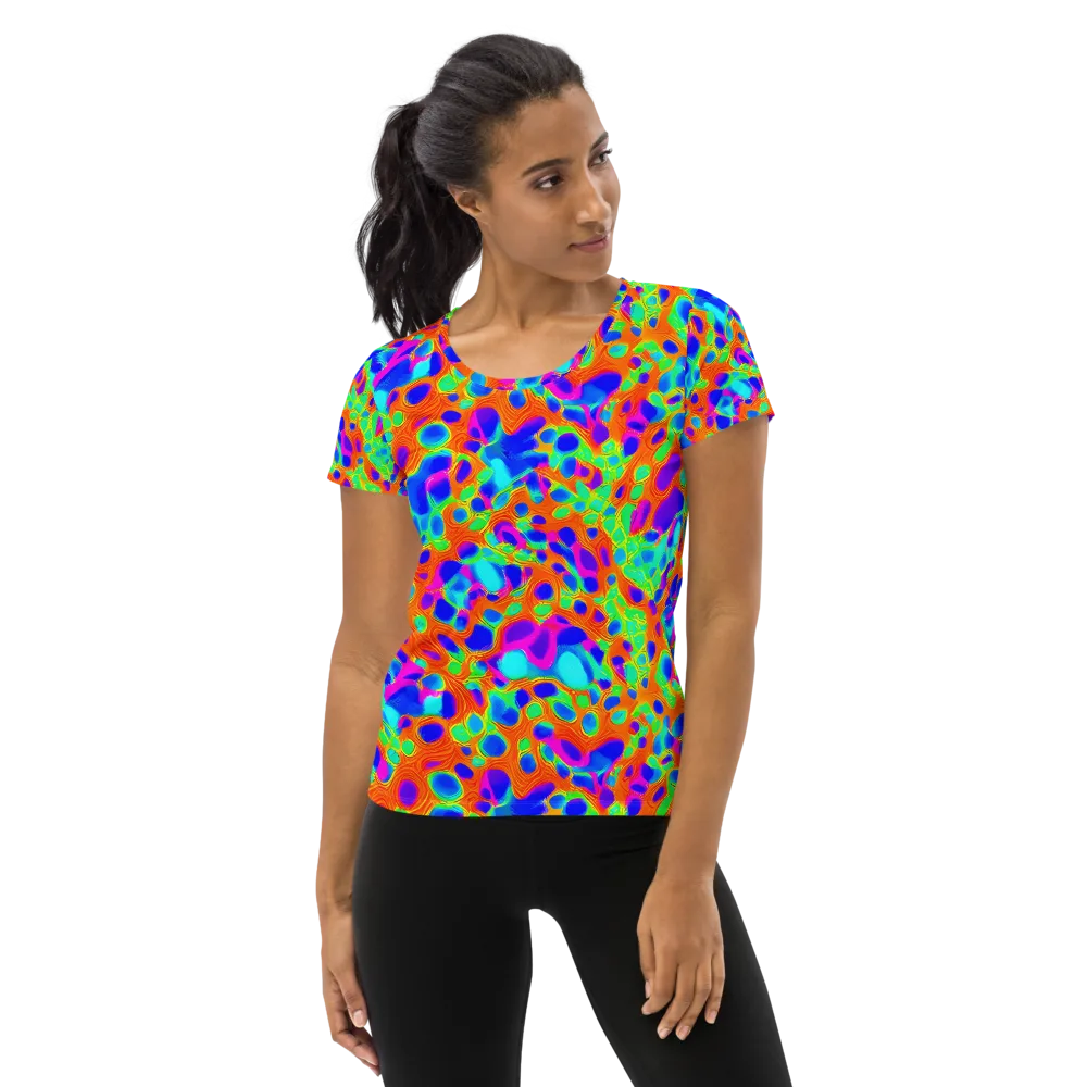 Luminous Membrane on Women's Athletic T-Shirt — Front