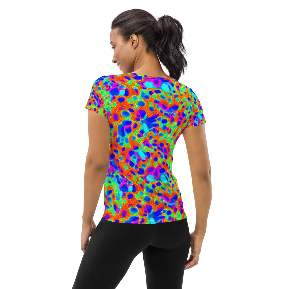 Luminous Membrane on Women's Athletic T-Shirt — Back