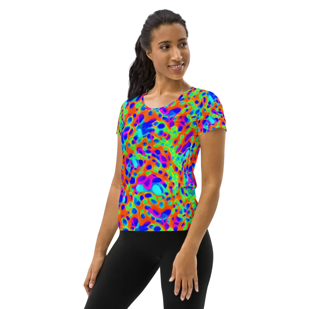Luminous Membrane on Women's Athletic T-Shirt — Left