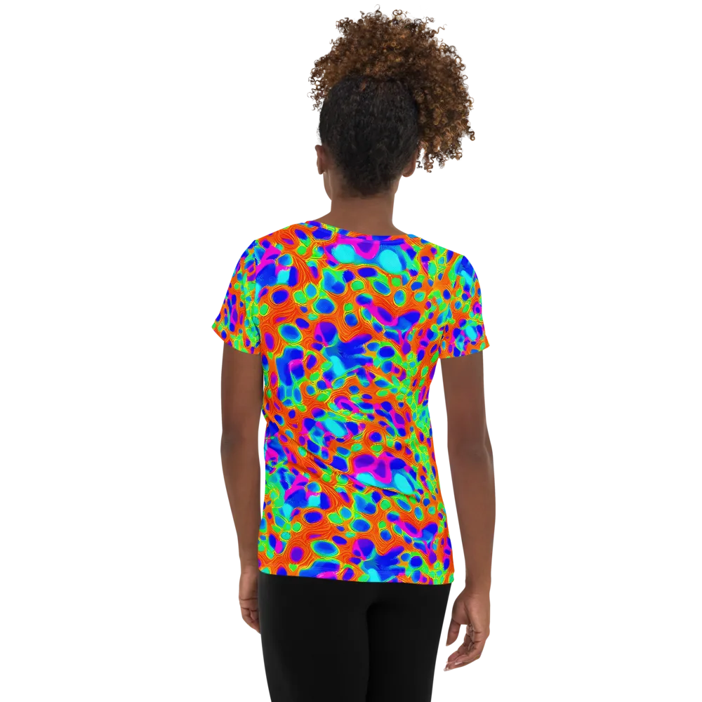 Luminous Membrane on Women's Athletic T-Shirt — Back