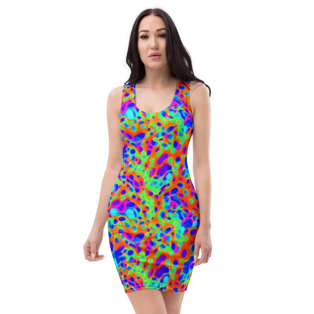 Luminous Membrane on Bodycon Dress — Front