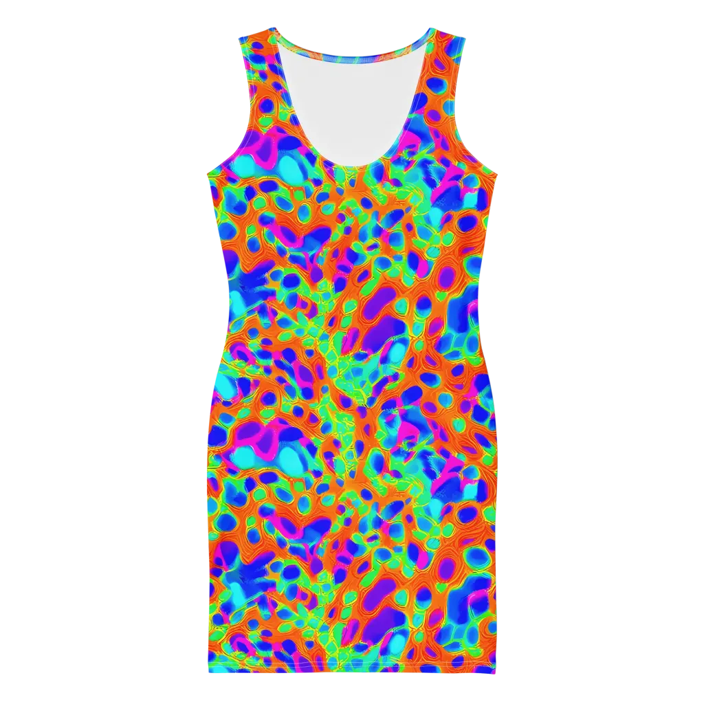 Luminous Membrane on Bodycon Dress — Front