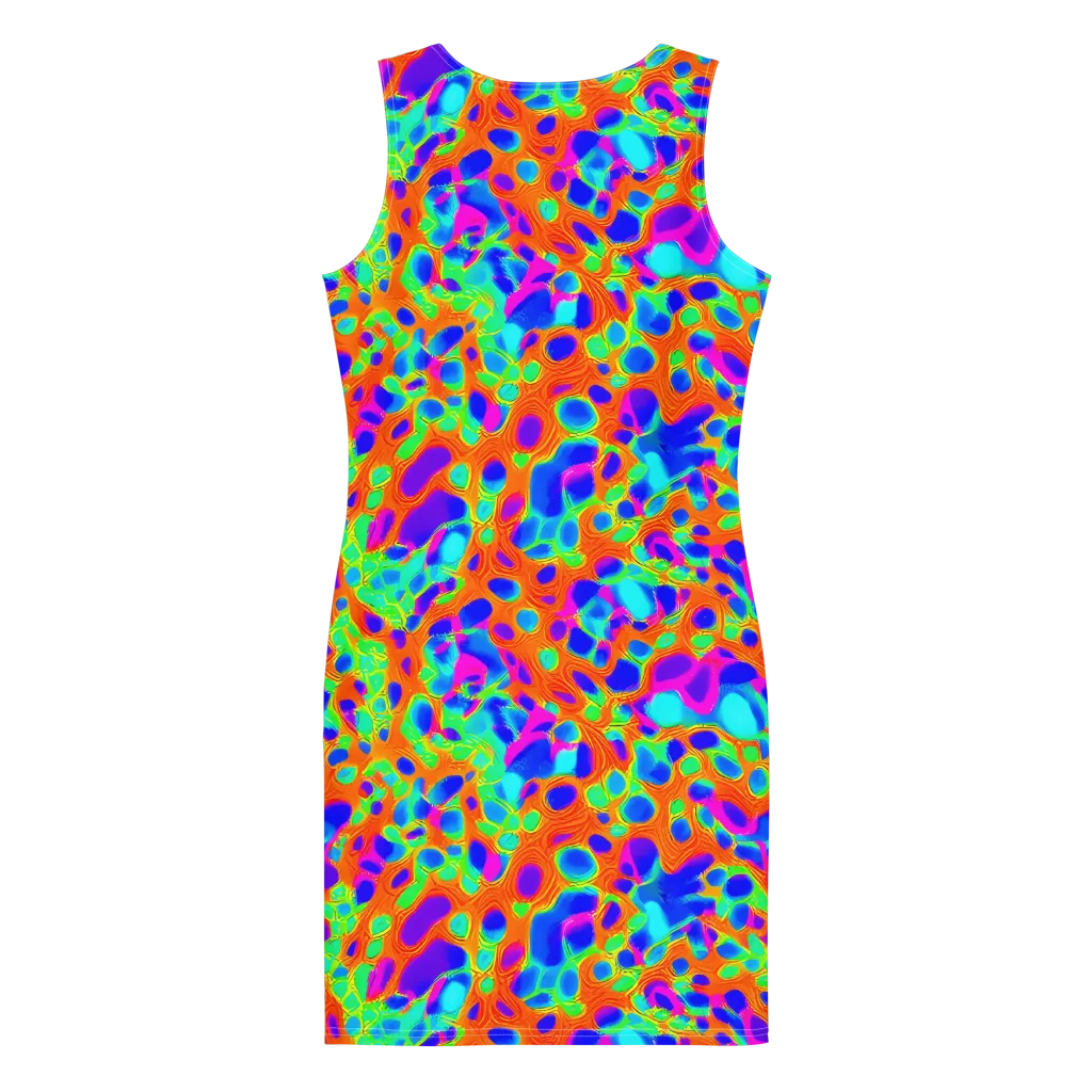 Luminous Membrane on Bodycon Dress — Back