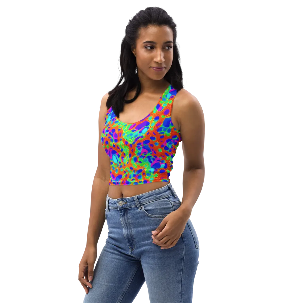 Luminous Membrane on Crop Top — Left Front