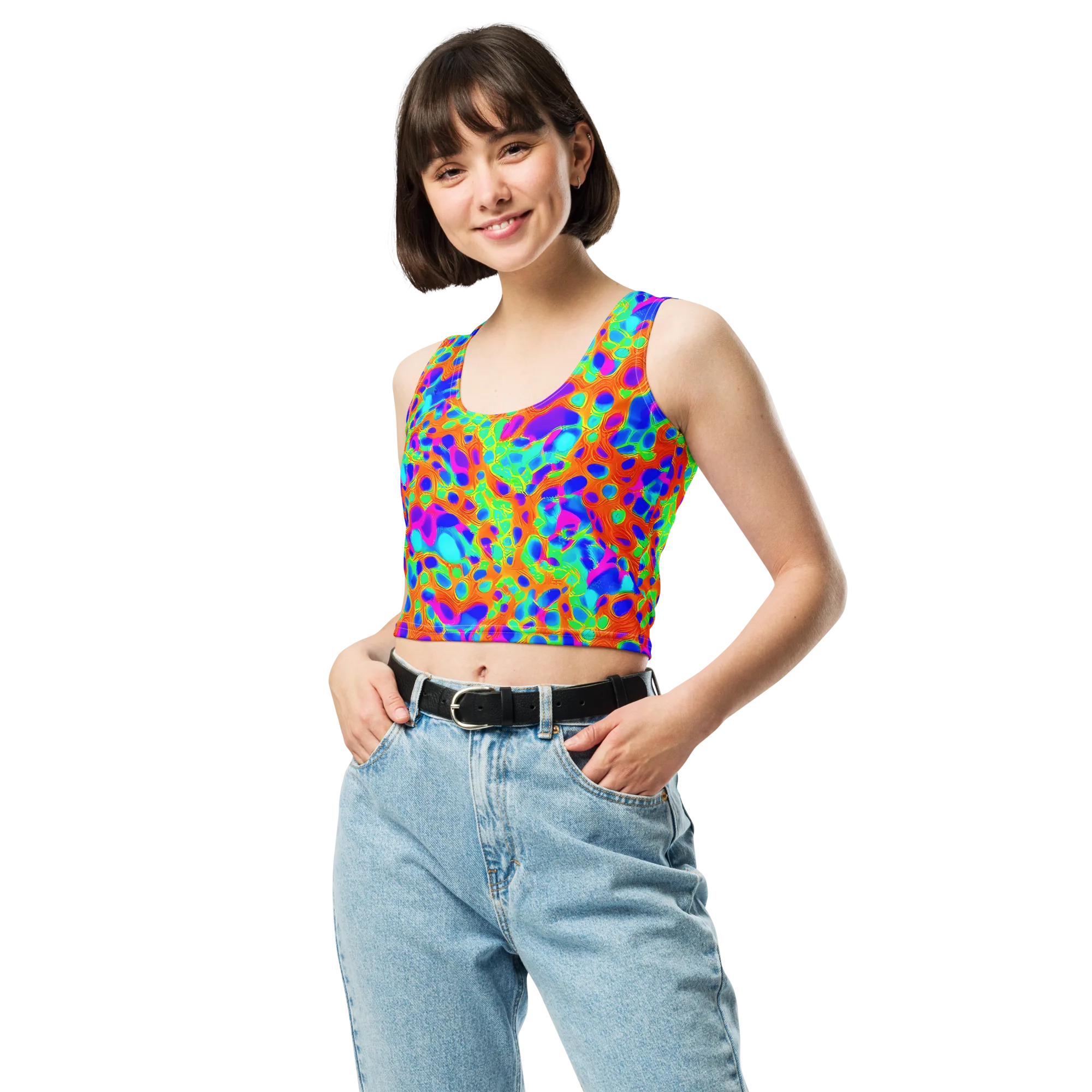 Luminous Membrane on Crop Top — Front