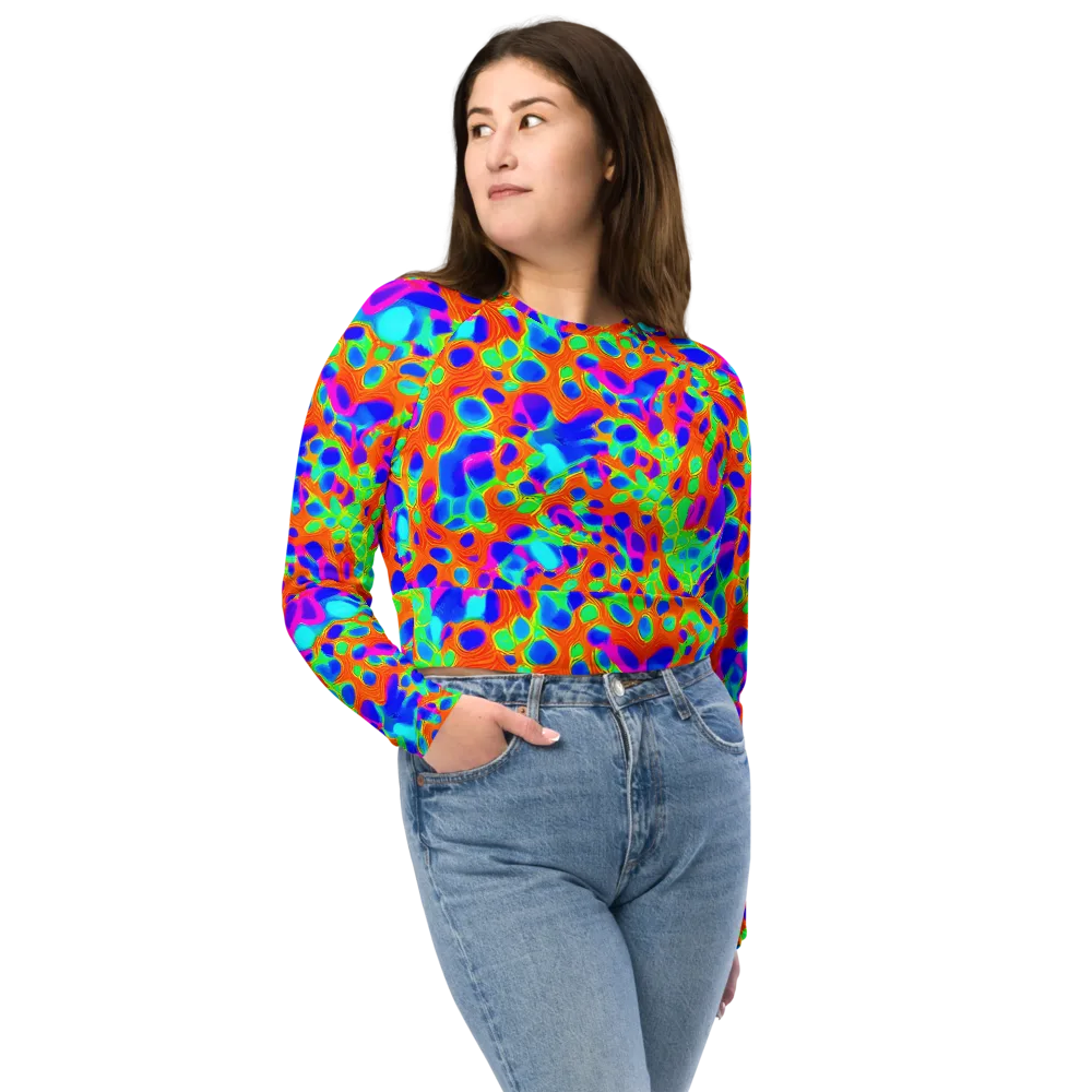 Luminous Membrane on Long Sleeve Crop Top — Front