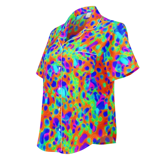 Luminous Membrane on a Women's Short Sleeve Pajama Top