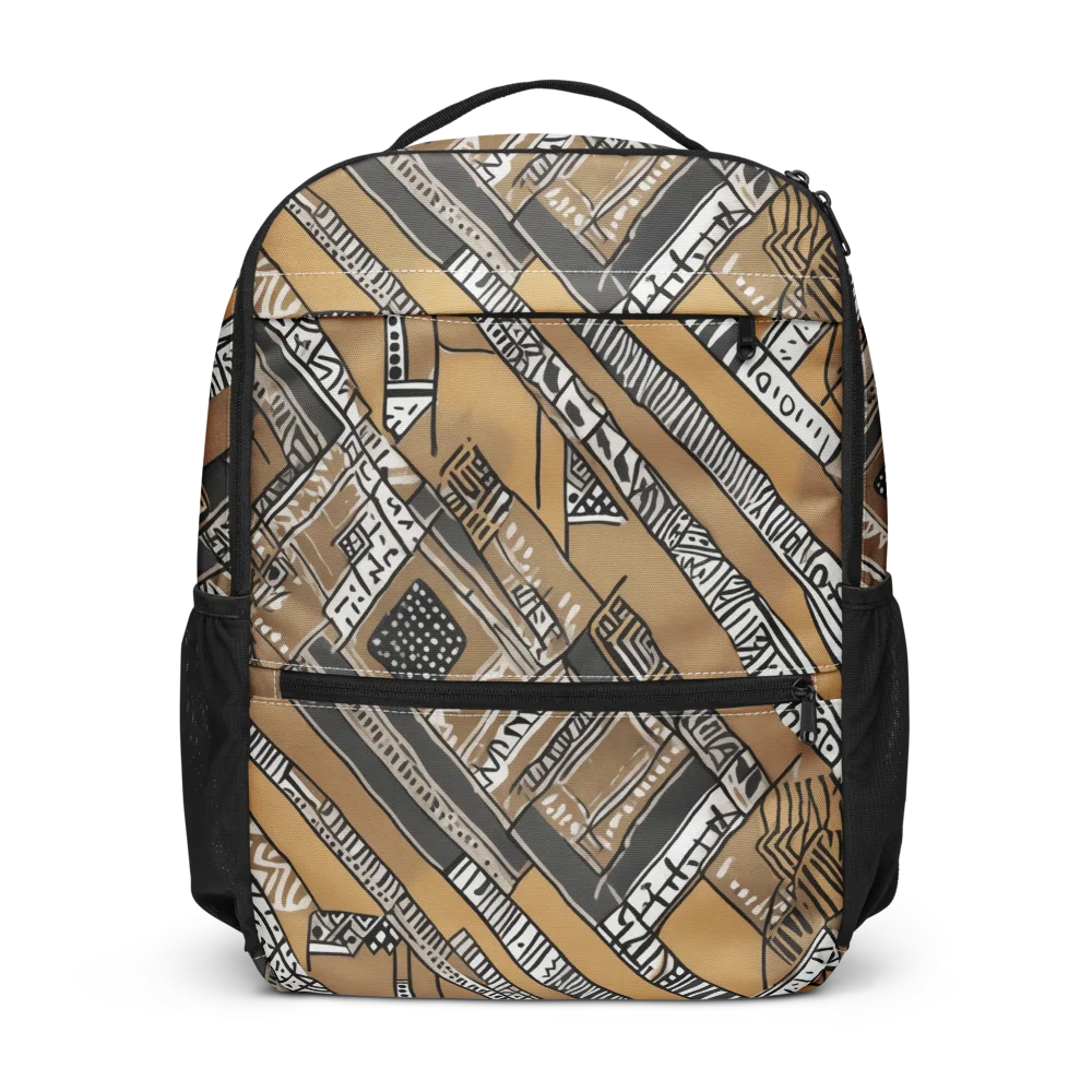 Ochre Cipher on Utility Backpack — Front
