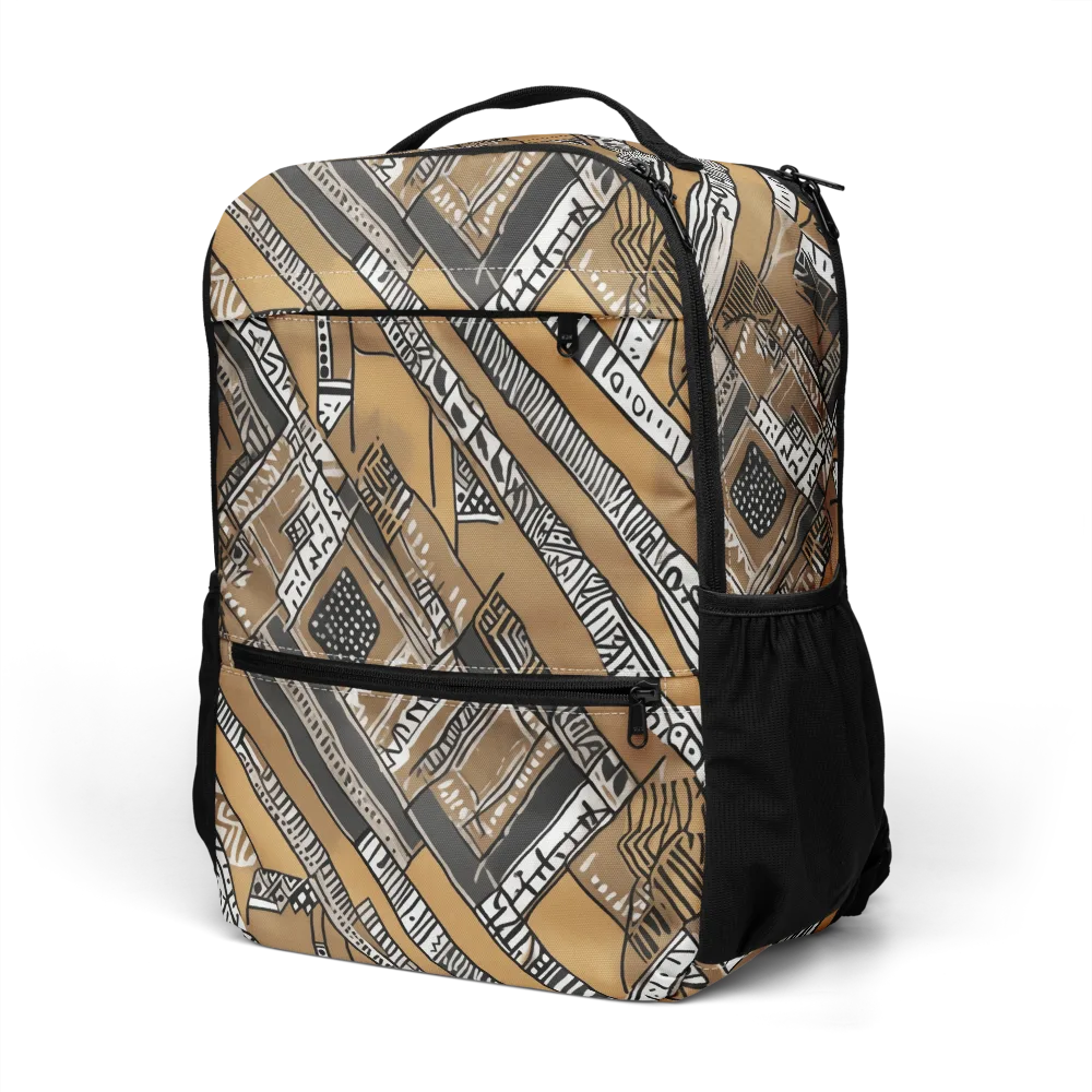 Ochre Cipher on Utility Backpack — Left Front