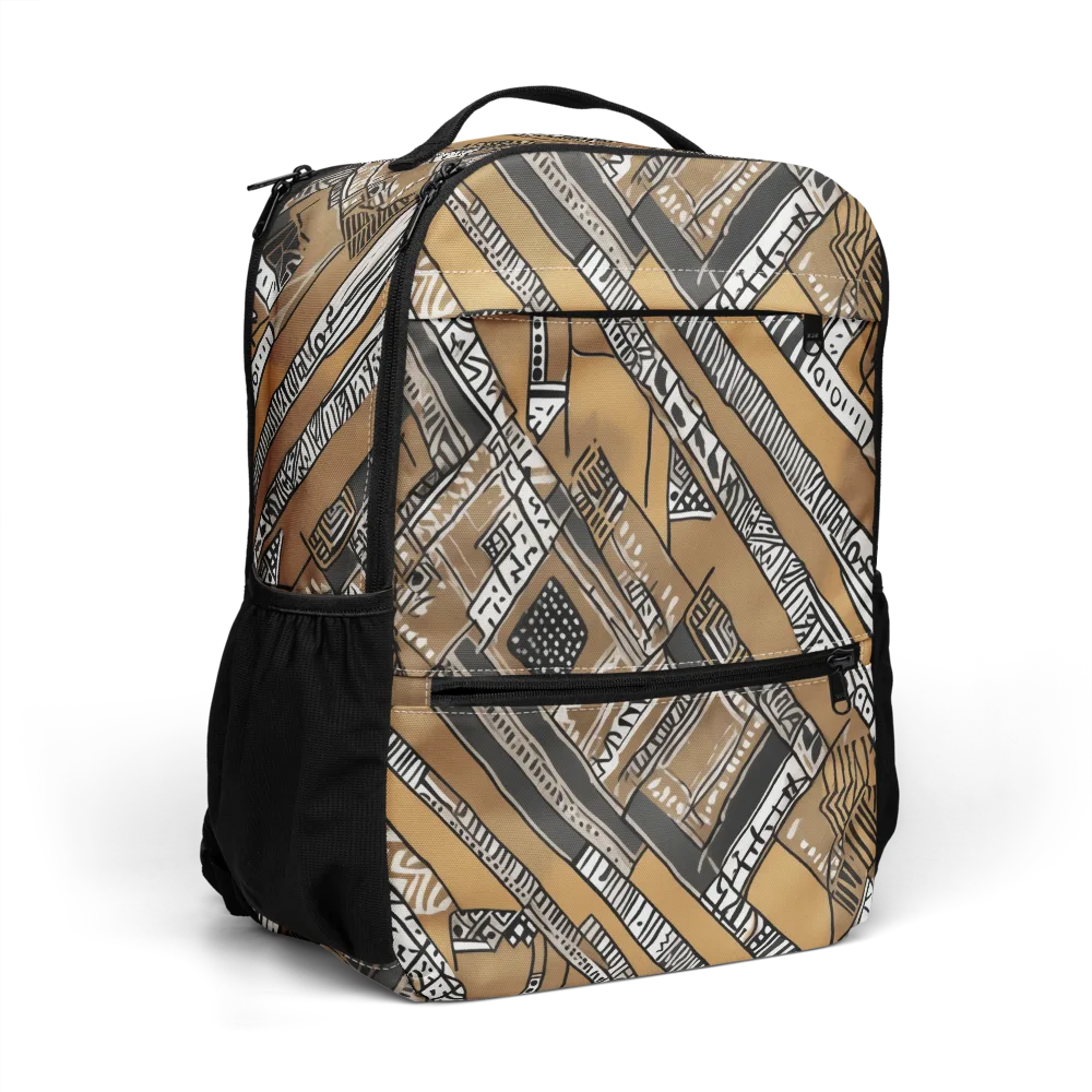 Ochre Cipher on Utility Backpack — Right Front