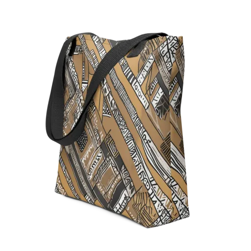 Ochre Cipher on a Tote Bag
