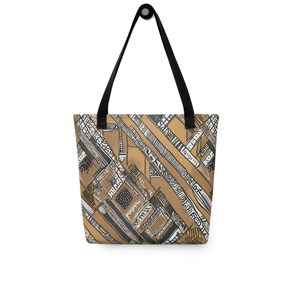 Ochre Cipher on Tote Bag — Front