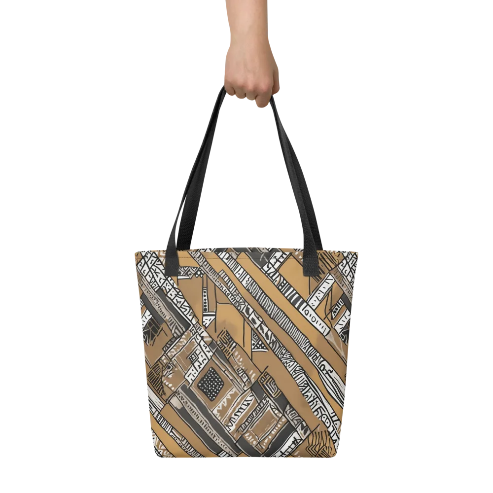 Ochre Cipher on Tote Bag — Front