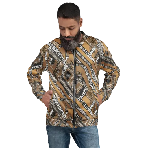 Ochre Cipher on a Bomber Jacket