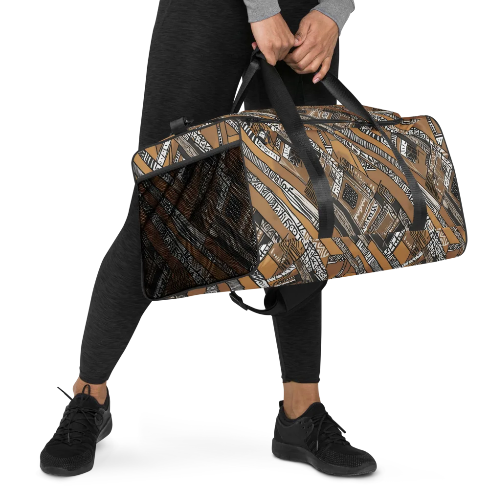 Ochre Cipher on Duffle Bag — Right Front