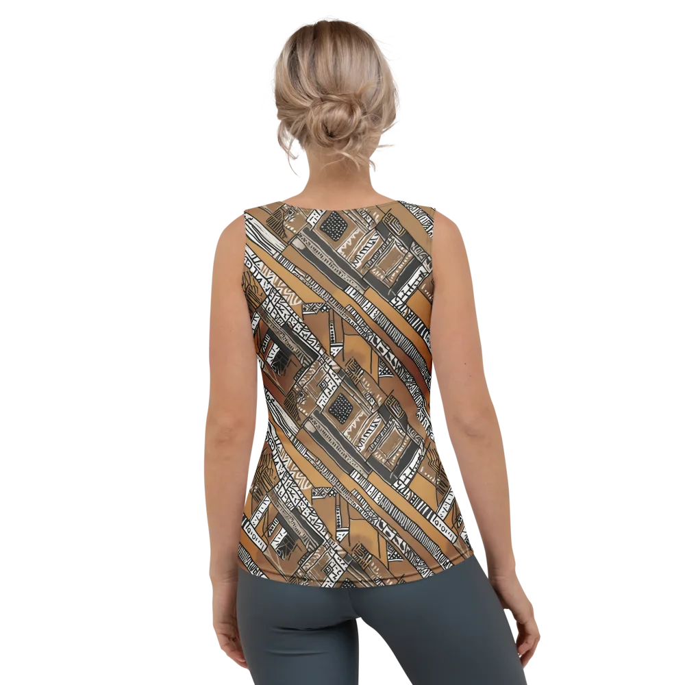 Ochre Cipher on Women's Tank Top — Back