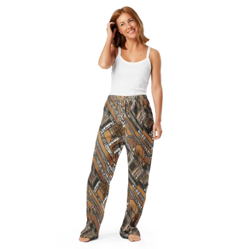 Ochre Cipher on a Women's Pajama Pants