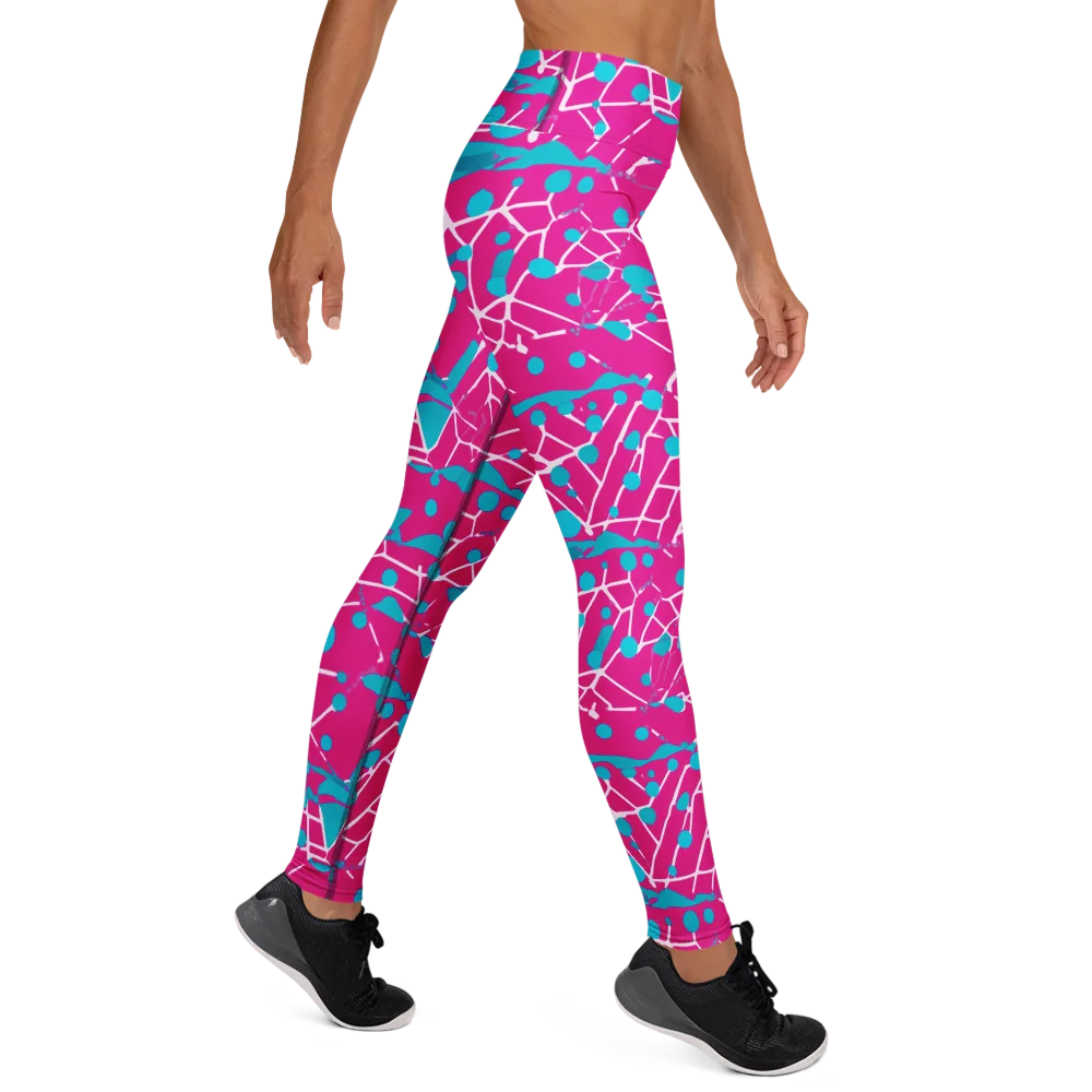 Neon Nervure on Yoga Leggings — Right