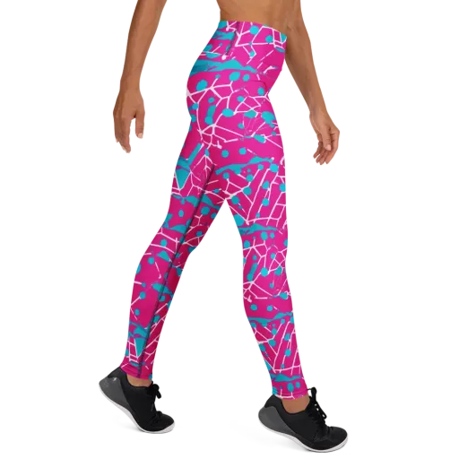 Neon Nervure on a Yoga Leggings
