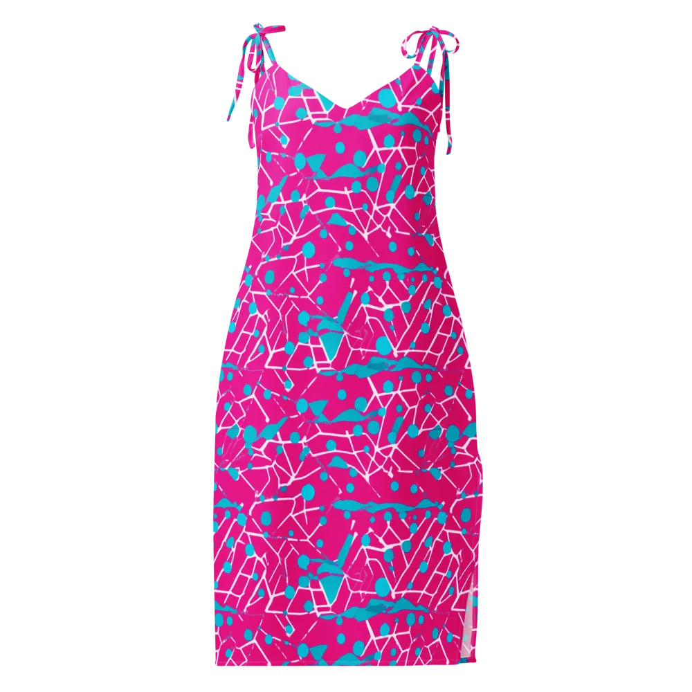 Neon Nervure on Slip Dress — Front