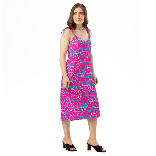 Neon Nervure on a Slip Dress