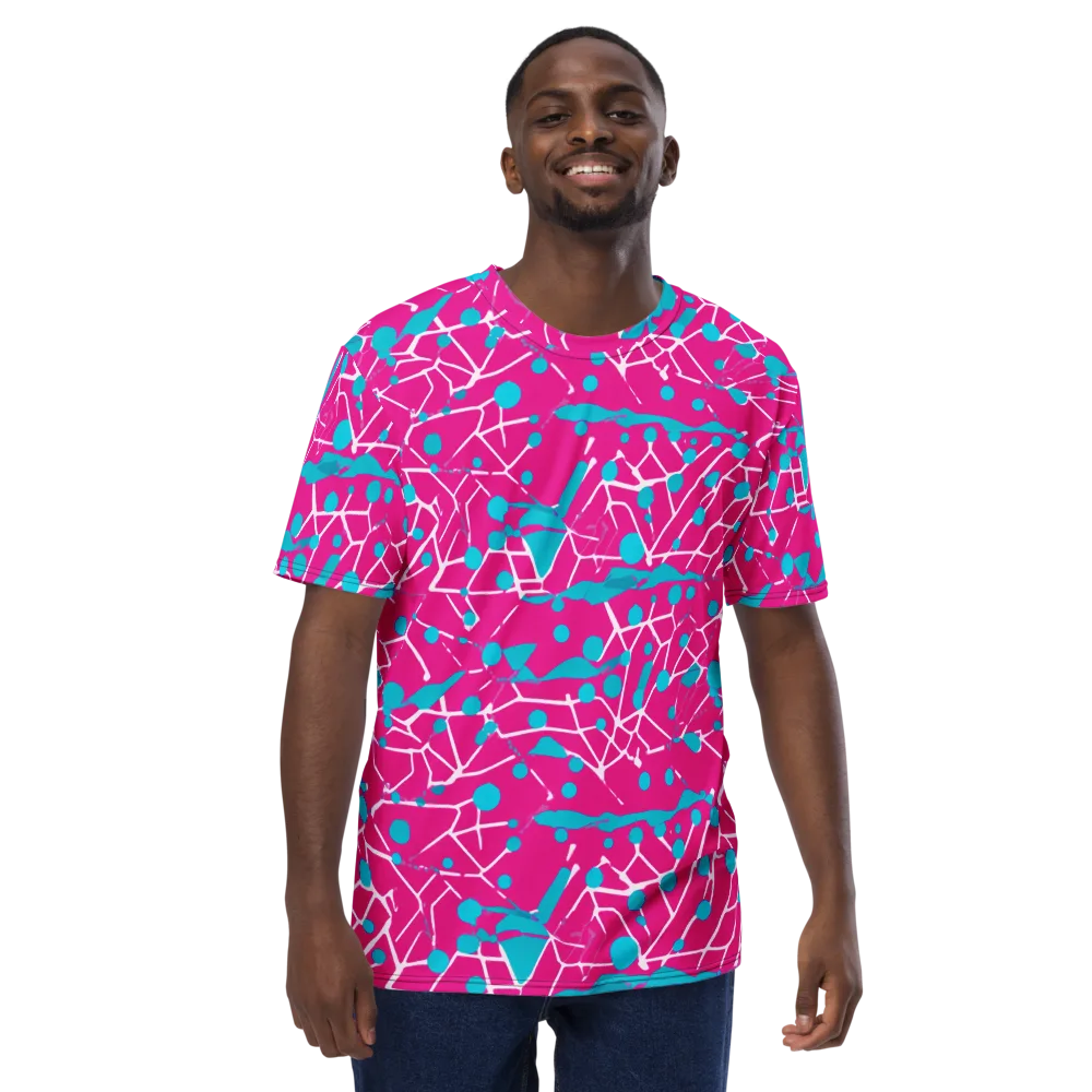 Neon Nervure on Men's Crew Neck T-Shirt — Front