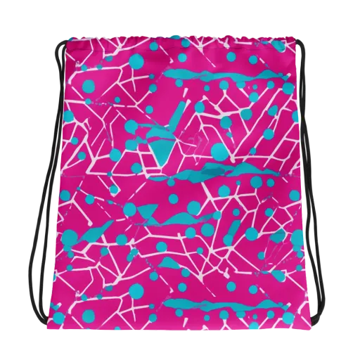 Neon Nervure on a Drawstring Bag