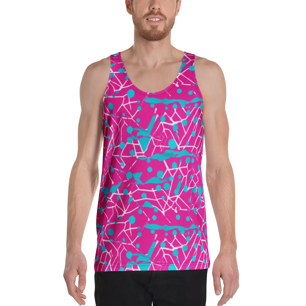 Neon Nervure on Men's Tank Top — Front