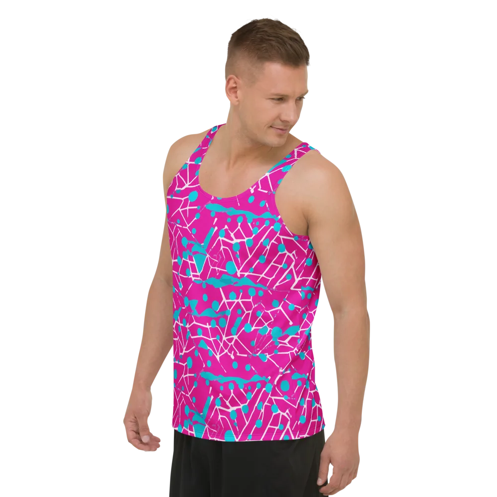 Neon Nervure on Men's Tank Top — Left Front
