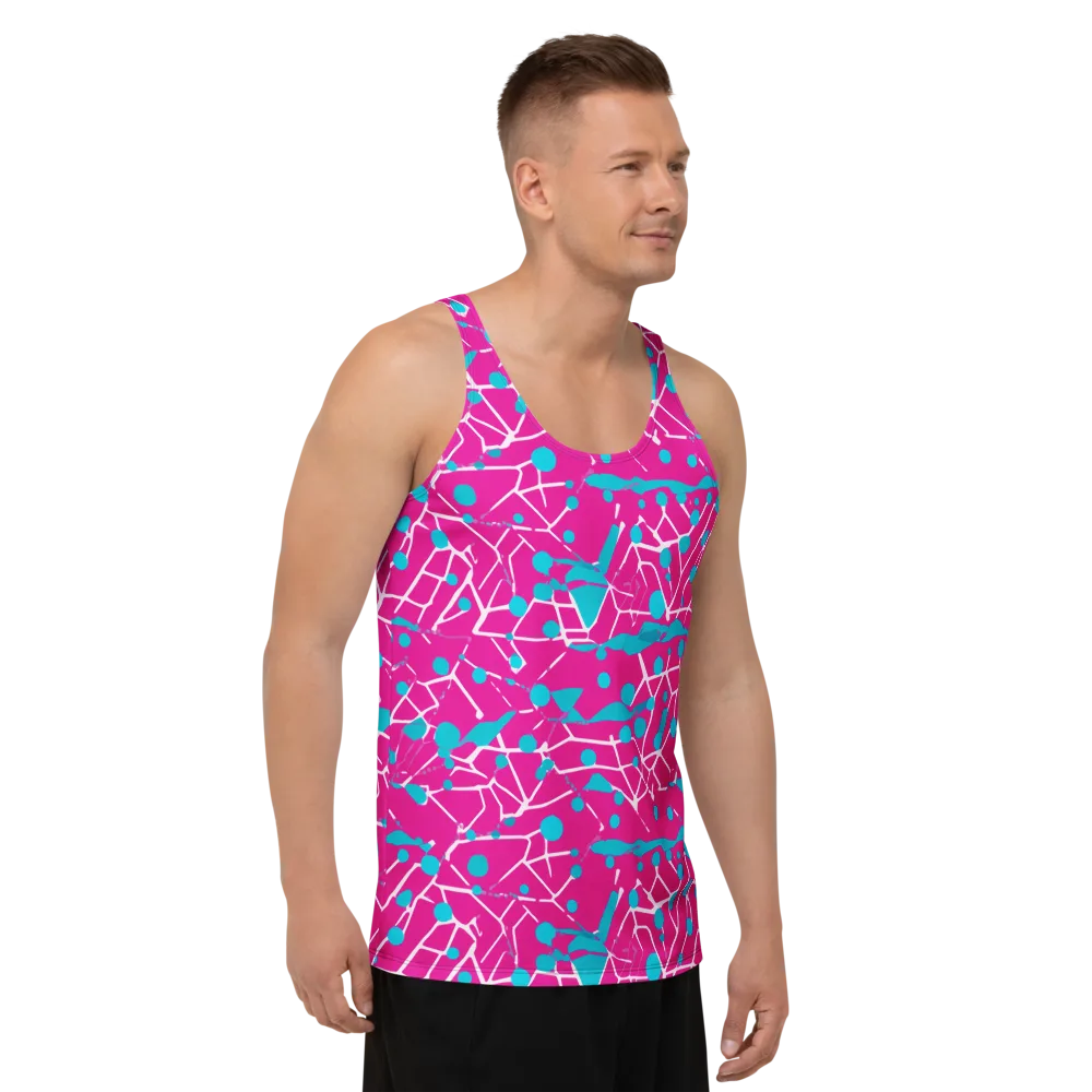 Neon Nervure on Men's Tank Top — Right Front