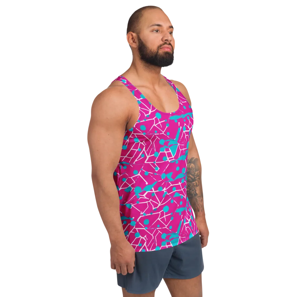 Neon Nervure on Men's Tank Top — Right Front