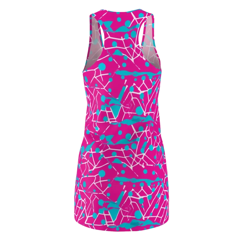 Neon Nervure on Racerback Dress — Back