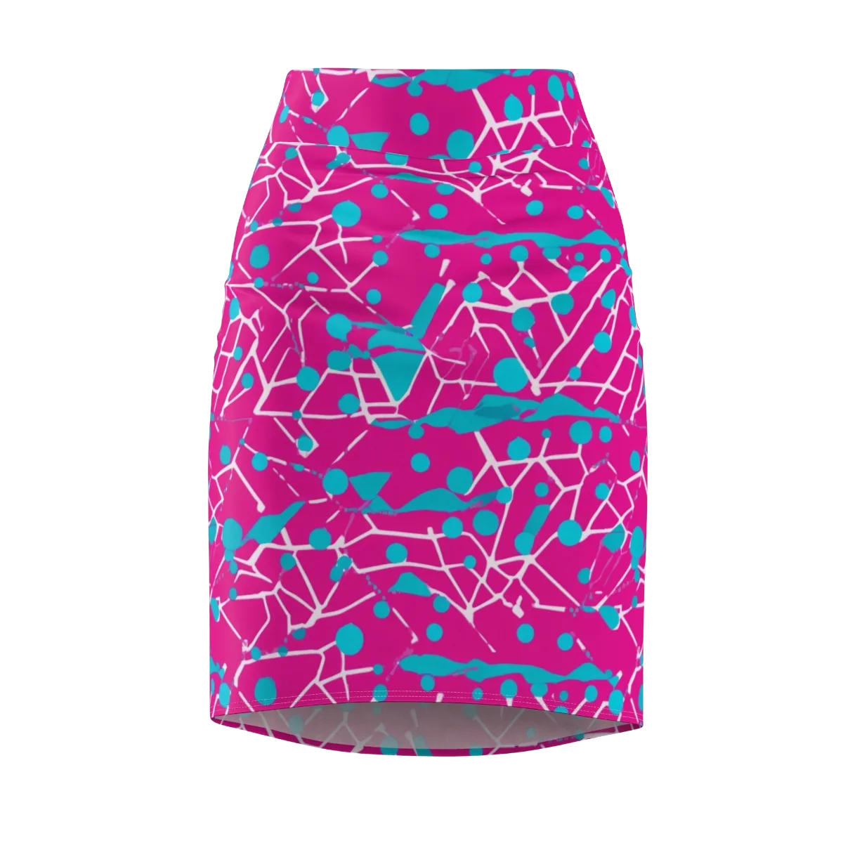 Neon Nervure on Pencil Skirt — Front