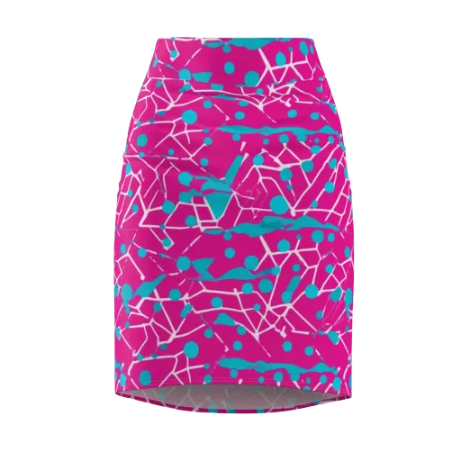 Neon Nervure on a Pencil Skirt