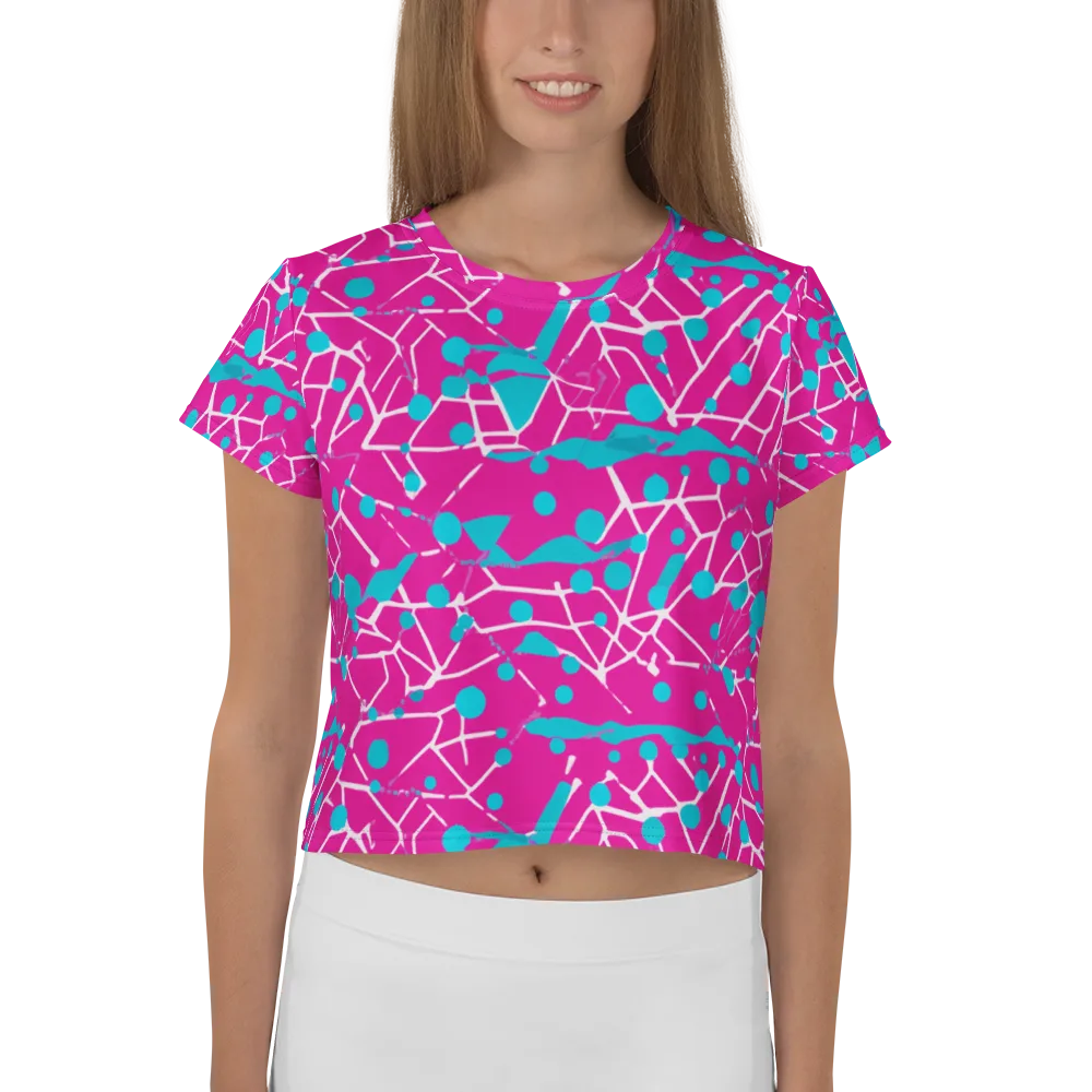 Neon Nervure on Crop Tee — Front