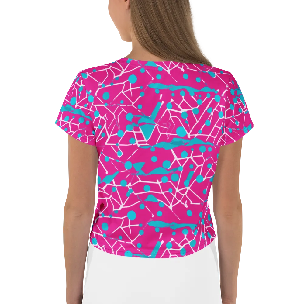 Neon Nervure on Crop Tee — Back