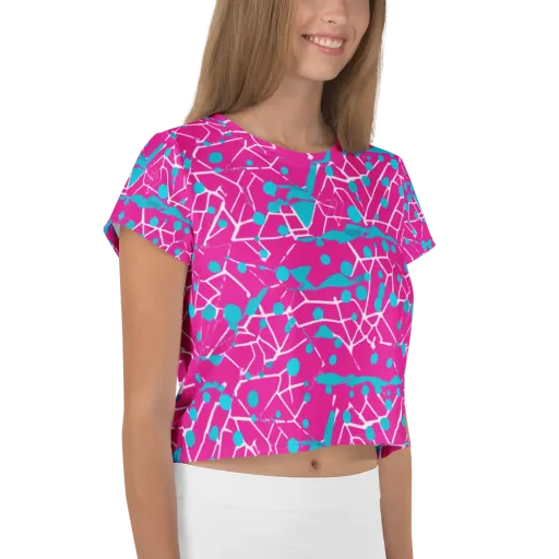 Neon Nervure on a Crop Tee