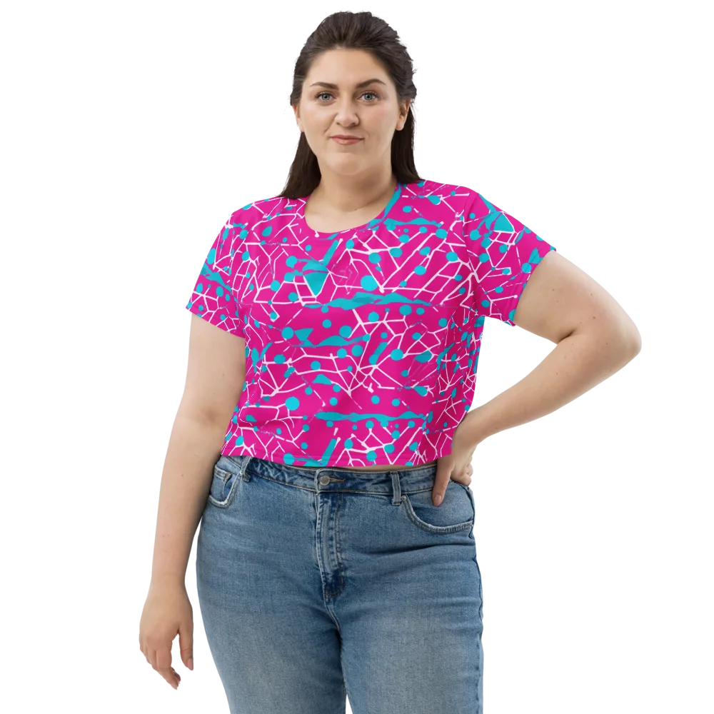 Neon Nervure on Crop Tee — Front