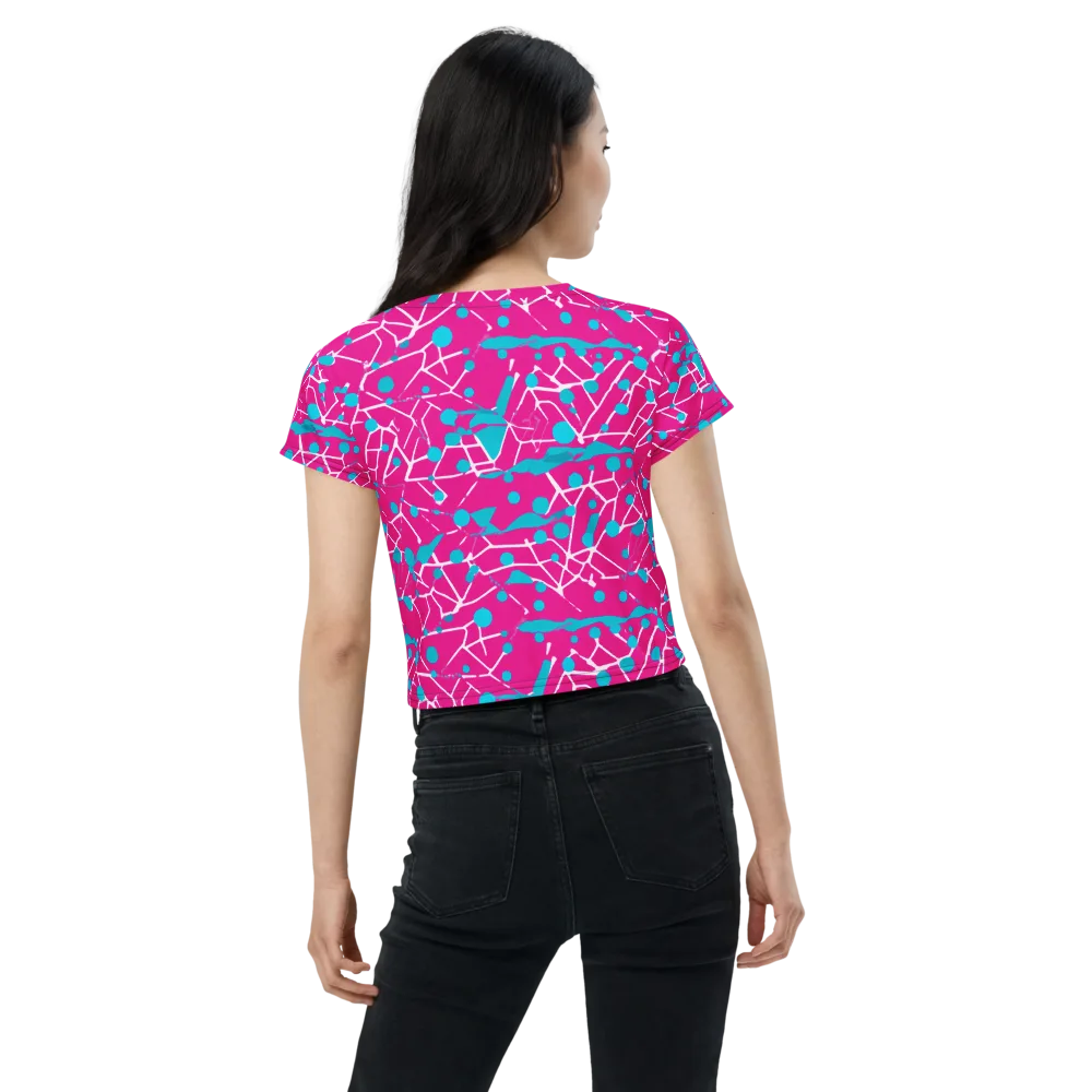 Neon Nervure on Crop Tee — Back