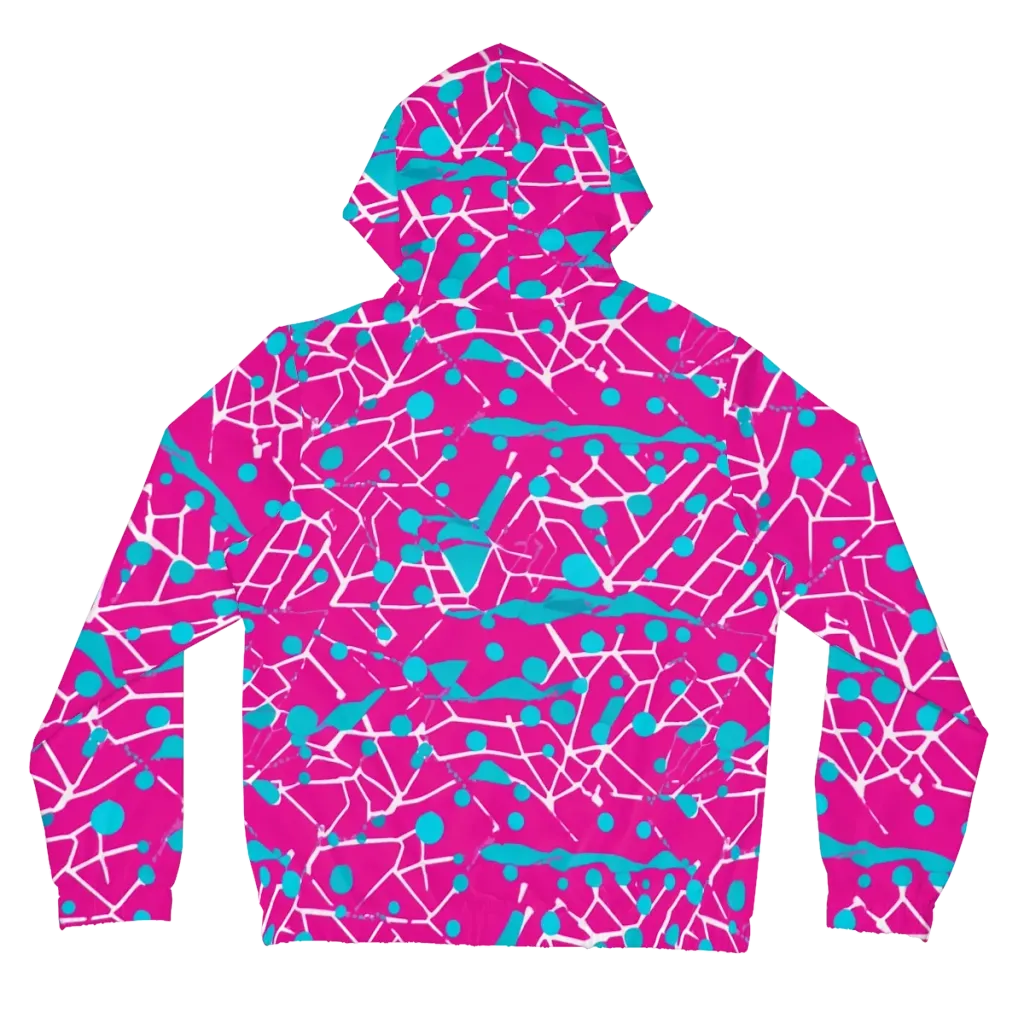 Neon Nervure on Women's Full-Zip Hoodie — Back