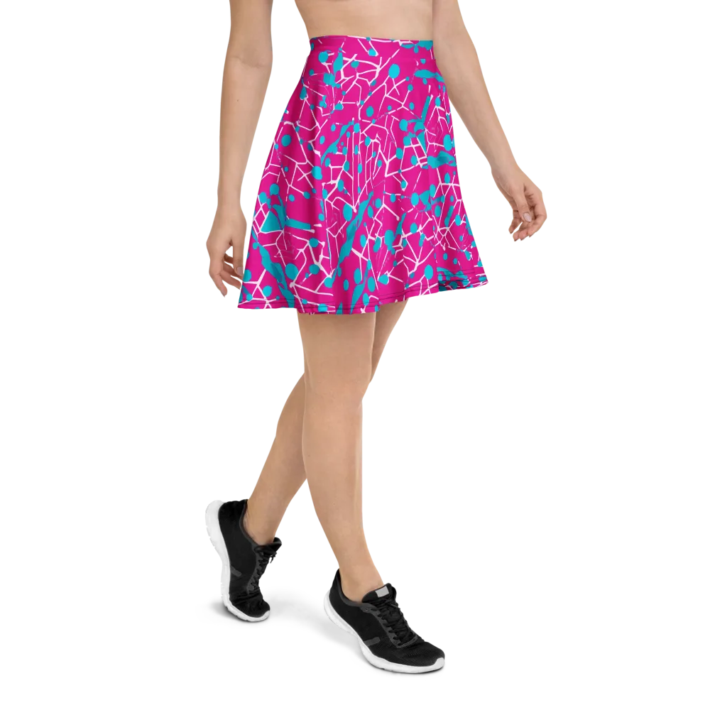 Neon Nervure on Skater Skirt — Right