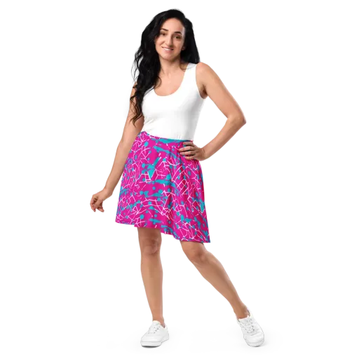 Neon Nervure on a Skater Skirt