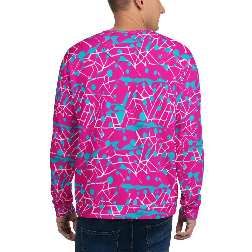 Neon Nervure on Sweatshirt — Back