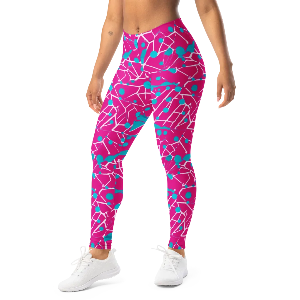 Neon Nervure on Leggings — Left Front
