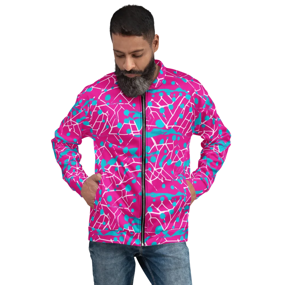 Neon Nervure on Bomber Jacket — Front