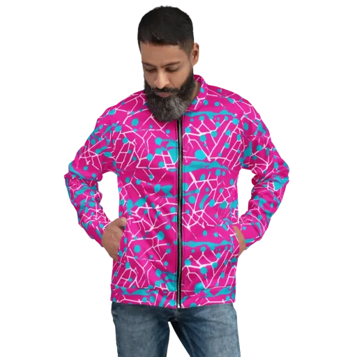 Neon Nervure on a Bomber Jacket