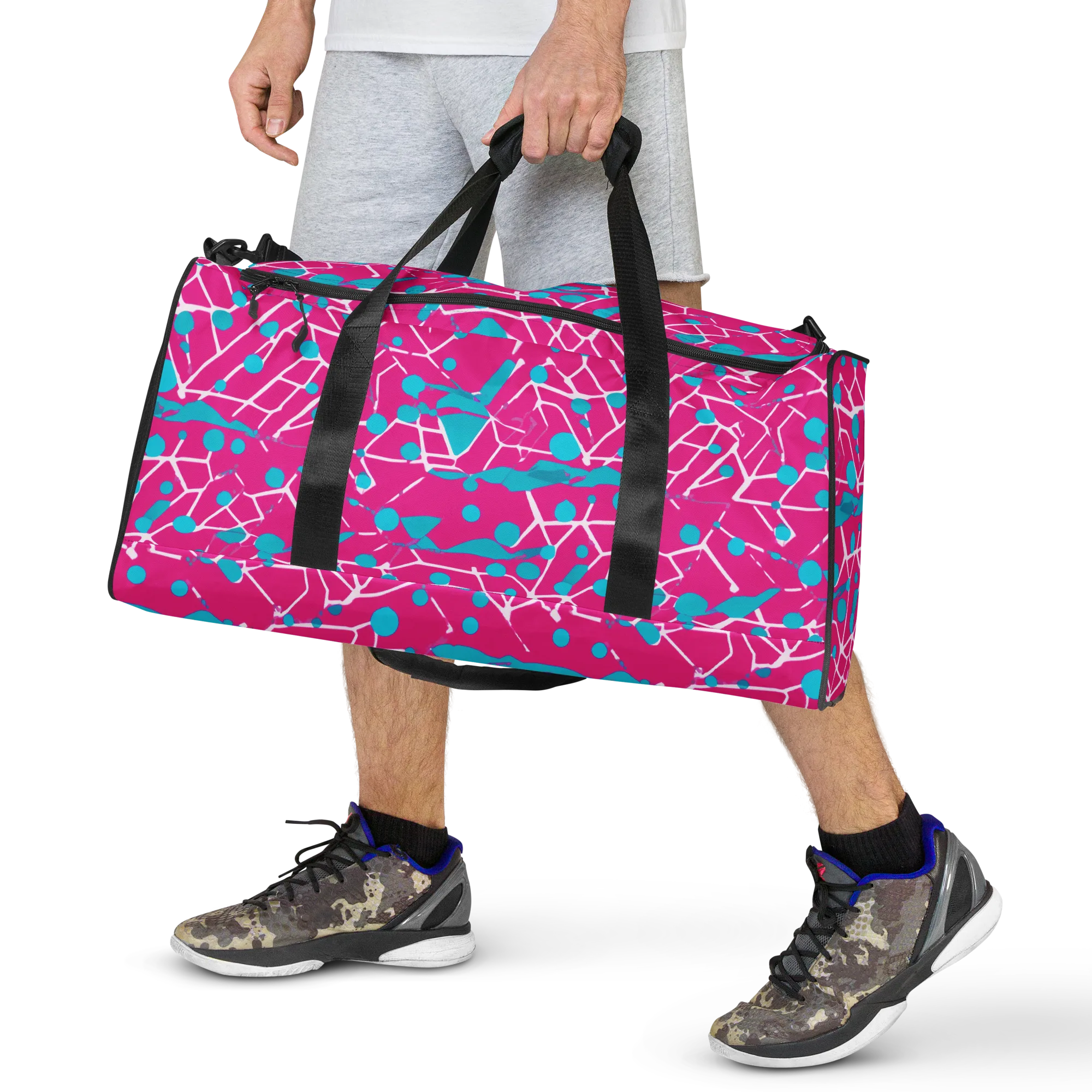 Neon Nervure on Duffle Bag — Front